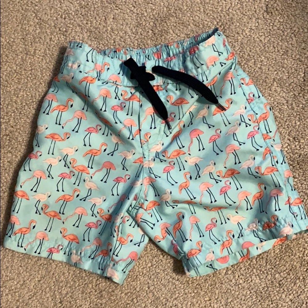 Janie and Jack Flamingo Swim Trunks Size 18-24 MOs
